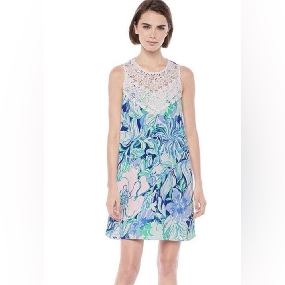 Lilly Pulitzer Nala Soft Shift Dress in Party Thyme print